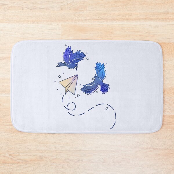 Item preview, Blue Jays with a Paper Airplane designed and sold by Aloe and Monstera.