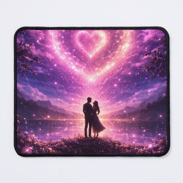 Item preview, Romantic Couple Heart | Glowing Fantasy Aesthetic designed and sold by Rawafi Art Studio.