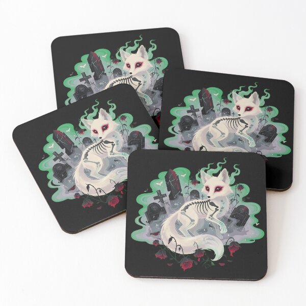 Item preview, Ethereal Ghost Fox Horror Illustration designed and sold by Chaotic Cuties.
