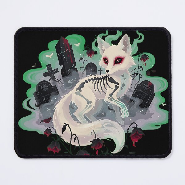 Item preview, Ethereal Ghost Fox Horror Illustration designed and sold by Chaotic Cuties.