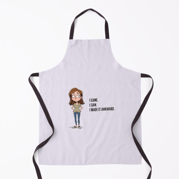 Item preview, I Came. I Saw. I Made It Awkward. Funny Introvert Humor Cartoon Girl designed and sold by Freedz14.