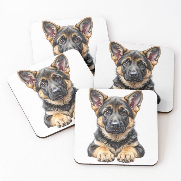 Item preview, Adorable German Shepherd Puppy Portrait designed and sold by SabraDD.