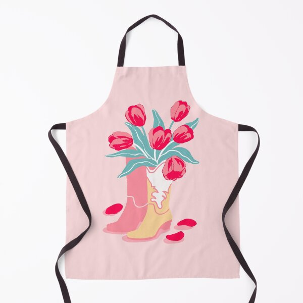 Item preview, Copy of Pink Cowboy Boots With Tulips Cute Western Aesthetic (pink background) designed and sold by MinimalAnGo.