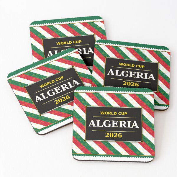 Item preview, Algeria Football Fan 2026 Flag Color Patterns designed and sold by BrickByDream.