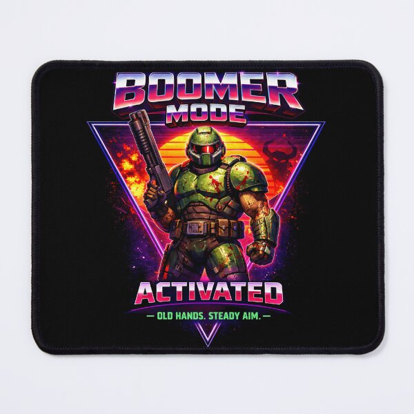 Item preview, Boomer Mode Activated Retro FPS T-Shirt | 90s Shooter Vaporwave Gaming Design designed and sold by jesse1conner.