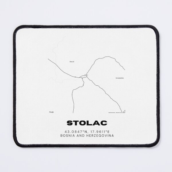 Item preview, Stolac Bosnia Minimalist Map Print | Contemporary City Map Poster designed and sold by RM-Journey.