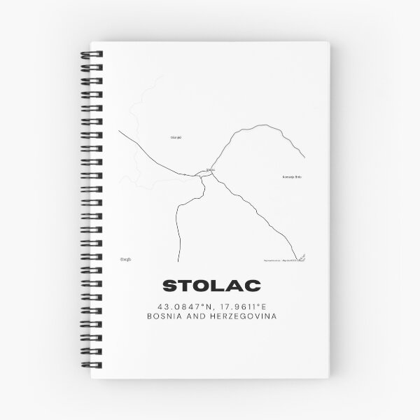 Item preview, Stolac Bosnia Minimalist Map Print | Contemporary City Map Poster designed and sold by RM-Journey.