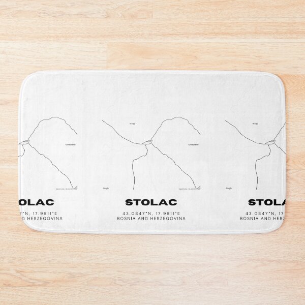 Item preview, Stolac Bosnia Minimalist Map Print | Contemporary City Map Poster designed and sold by RM-Journey.