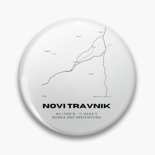 Item preview, Novi Travnik Bosnia Minimalist Map Poster | Stylish City Map Art designed and sold by RM-Journey.
