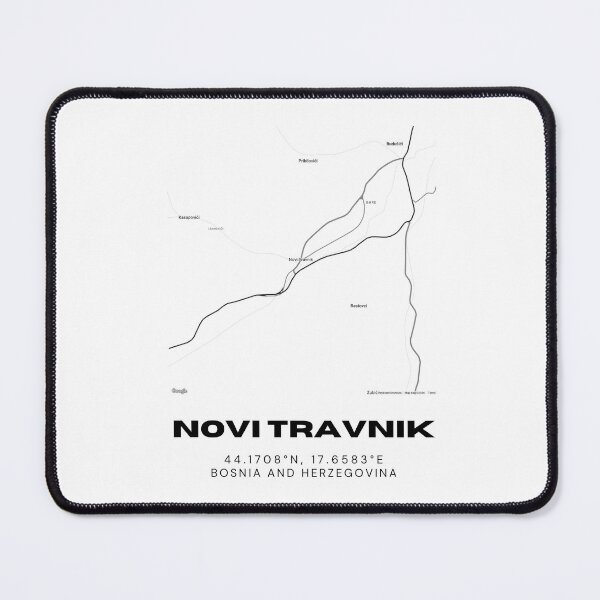 Item preview, Novi Travnik Bosnia Minimalist Map Poster | Stylish City Map Art designed and sold by RM-Journey.