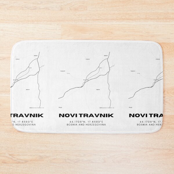 Item preview, Novi Travnik Bosnia Minimalist Map Poster | Stylish City Map Art designed and sold by RM-Journey.