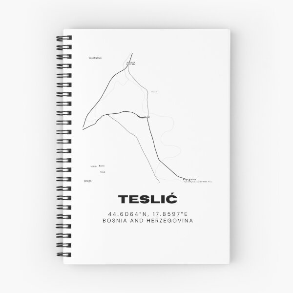 Item preview, Teslić Bosnia Minimalist Map Poster | Modern Street Map Design designed and sold by RM-Journey.