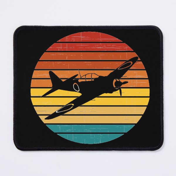 Item preview, Vintage Fighter Plane Sunset Retro Tee designed and sold by Emberglowo.