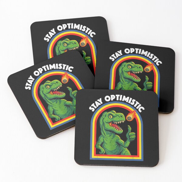 Item preview, Stay Optimistic Sarcastic T-Rex Asteroid Dinosaur designed and sold by phoebelevine.