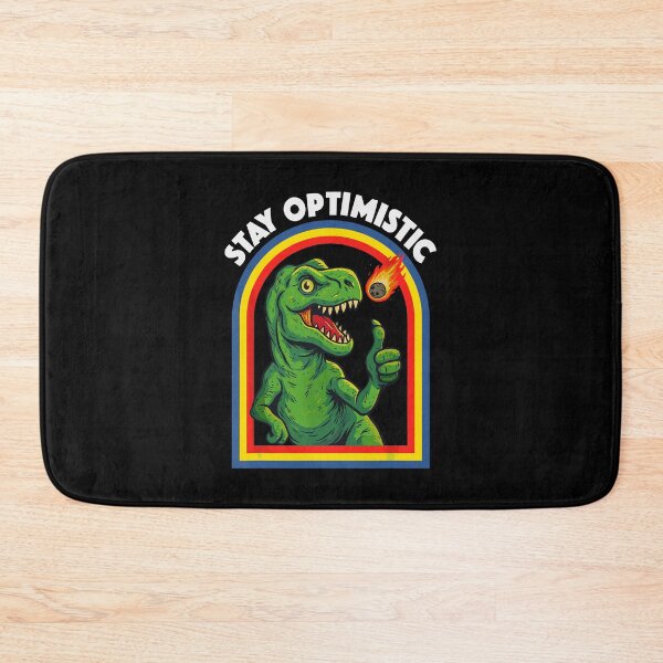 Item preview, Stay Optimistic Sarcastic T-Rex Asteroid Dinosaur designed and sold by phoebelevine.