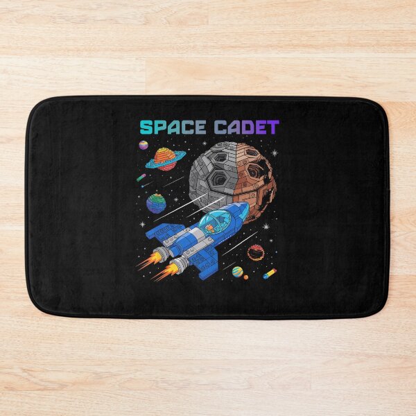 Item preview, Space Cadet Spaceship Asteroid Planets Stars Space Solar System designed and sold by phoebelevine.