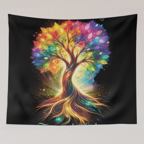 Item preview, Vivid Art Tree of Life – Colorful Spiritual Nature Design designed and sold by ArtGMerch.