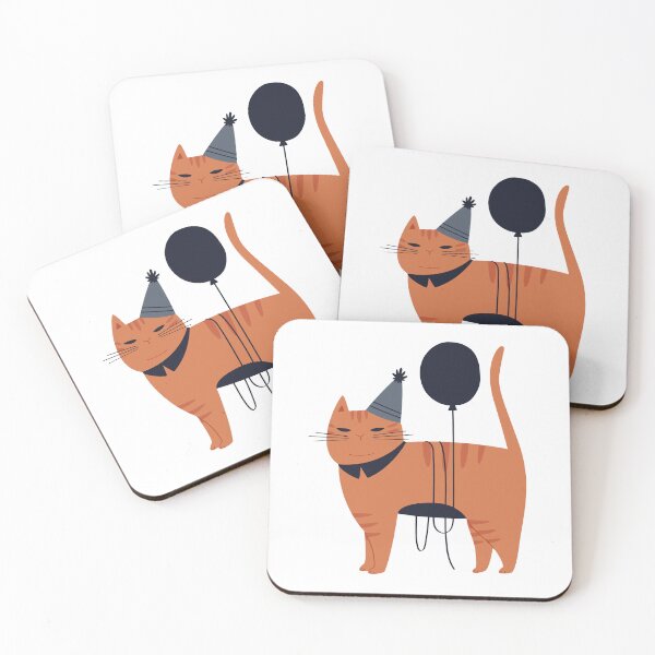 Item preview, Orange Cat Party designed and sold by Magole Art.