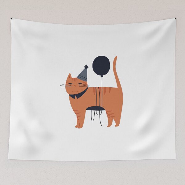 Item preview, Orange Cat Party designed and sold by Magole Art.