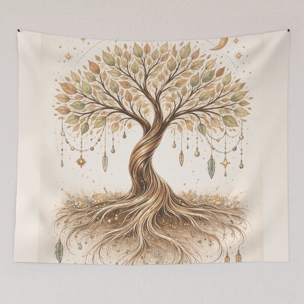 Item preview, Boho Tree of Life – Life Peace Contentment Spiritual Art designed and sold by ArtGMerch.