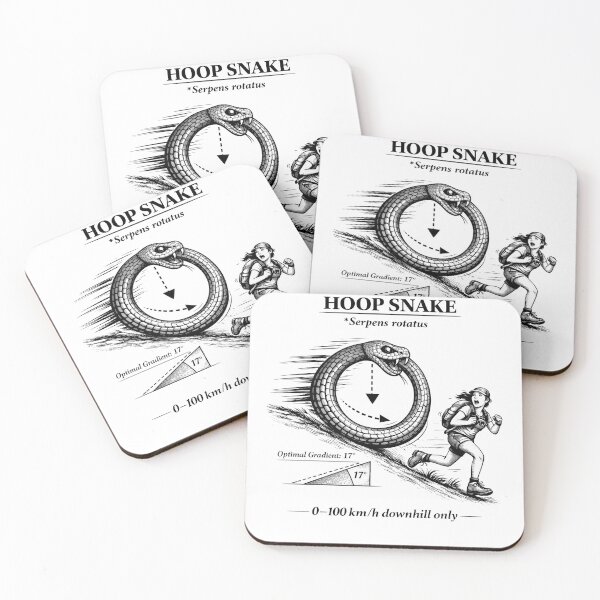Item preview, Australian Mythical Creatures: The Hoop Snake designed and sold by Fallen Feather Designs.