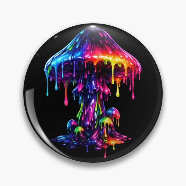 Artikelvorschau, Trippy Dripping Mushroom – Flüssiger psychedelischer Fluss entworfen und verkauft von SHHCreations.