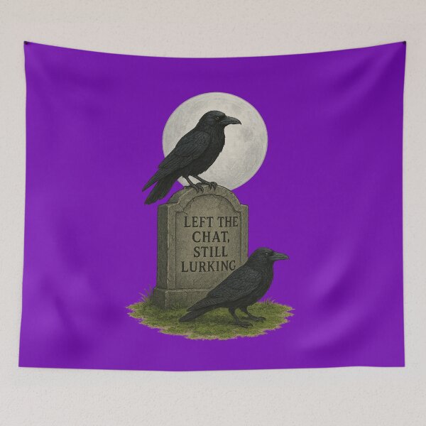 Item preview, Left the Chat Grave designed and sold by PurrfectWhisper.
