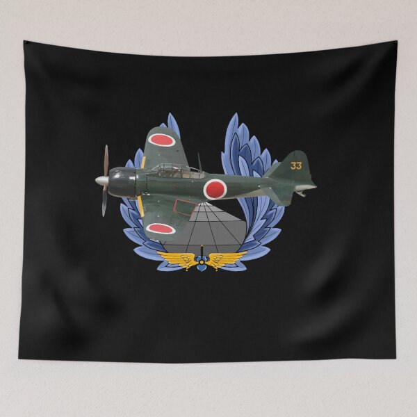 Item preview, Japanese Zero Fighter Vintage Aviation Tee designed and sold by Emberglowo.