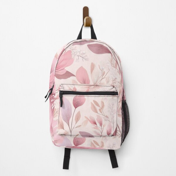 Item preview, Dusty pastel pink leafy botanicals watercolor leaves painting spring theme shades of pink designed and sold by navitalidesign.