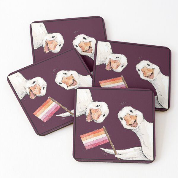 Item preview, Silly Goose Couple Lesbian Flag Gay Pride designed and sold by TackyTime.