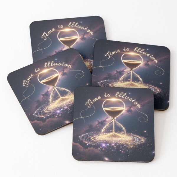 Item preview, Time Is Illusion – Cosmic Hourglass Design designed and sold by Cristhian Almanza.