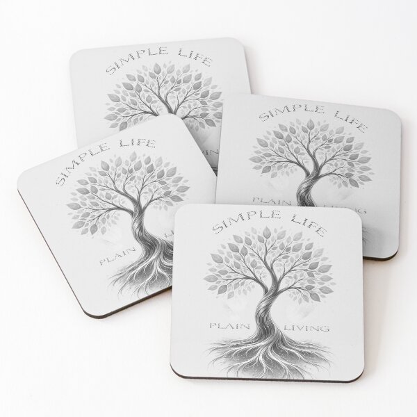 Item preview, Simple Life Plain Living – Minimalist Tree Design designed and sold by ArtGMerch.