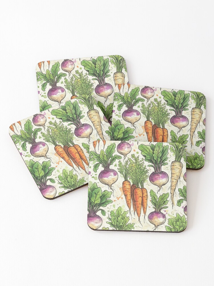 Thumbnail 1 of 5, Coasters (Set of 4), Rustic Roots designed and sold by DDLeach.