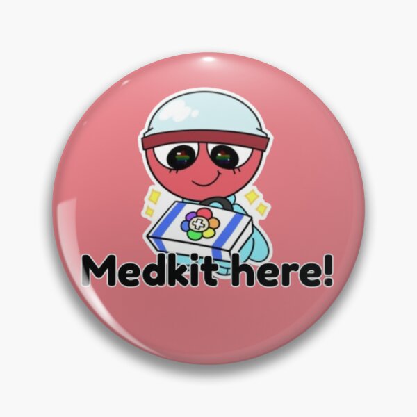 Item preview, Dandy's World Sticker: "Medkit here!" designed and sold by SNAPPJAWZ.