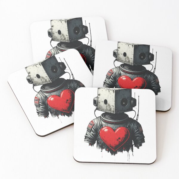 Item preview, Cubeheads Big Heart Robot Love designed and sold by Alexander Martini Productions.