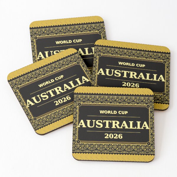 Item preview, Australia Football Fan 2026 Black Gold Luxury Wrap — Socceroos Soccer Fan designed and sold by BrickByDream.