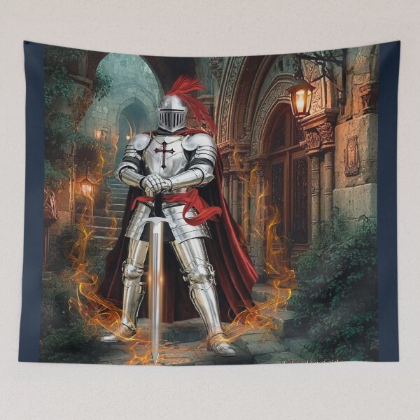 Item preview, Fire by Night the Gatekeeper designed and sold by Tripp Art Studio.