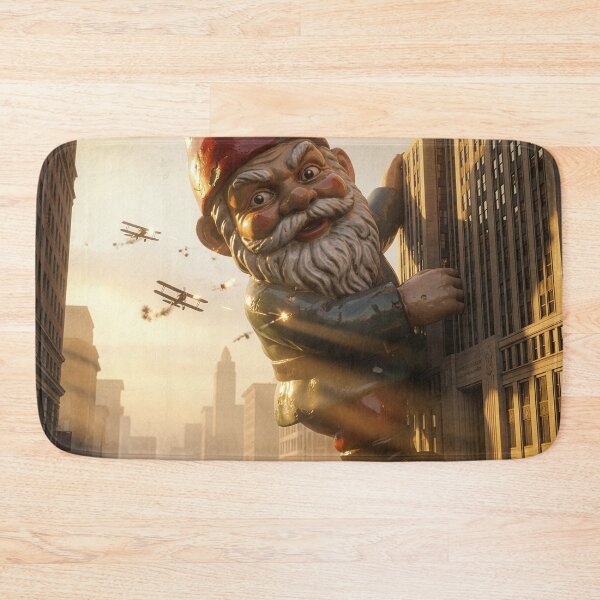 Item preview, Fleeing Gnome Climbs the Empire State Building designed and sold by Tridentulus.