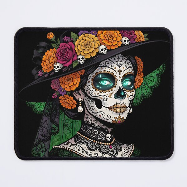Item preview, Elegant Floral Catrina Dia de los Muertos designed and sold by Chaotic Cuties.