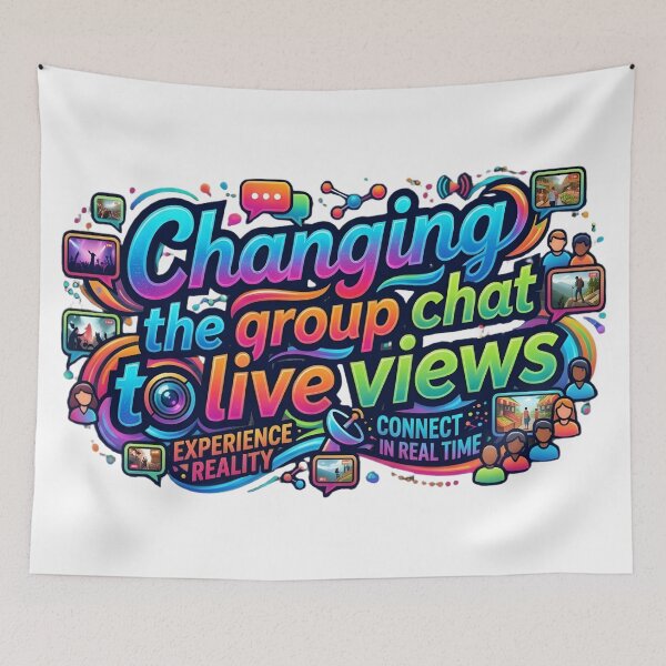 Item preview, Modern Infographic Design: "Changing the group chat to live views" designed and sold by VibranPalette.