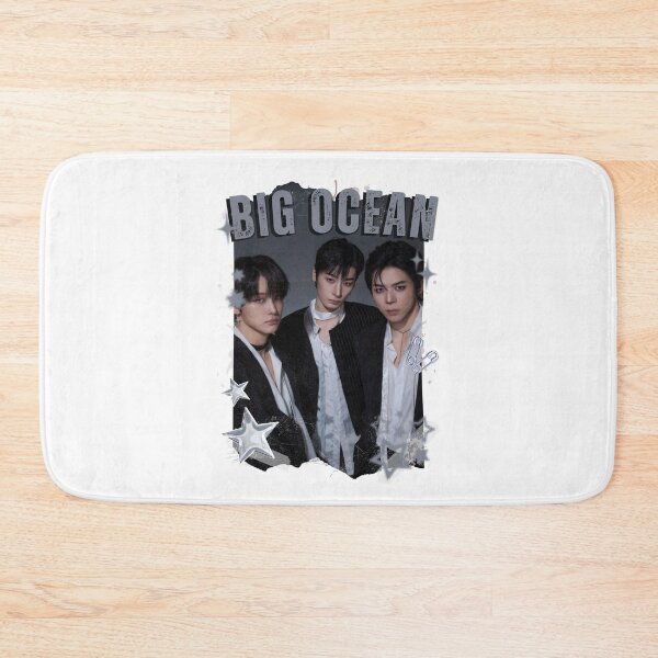 Item preview, Big Ocean Blue Kpop Group Retro Collage Design designed and sold by HELL0WBELLO.