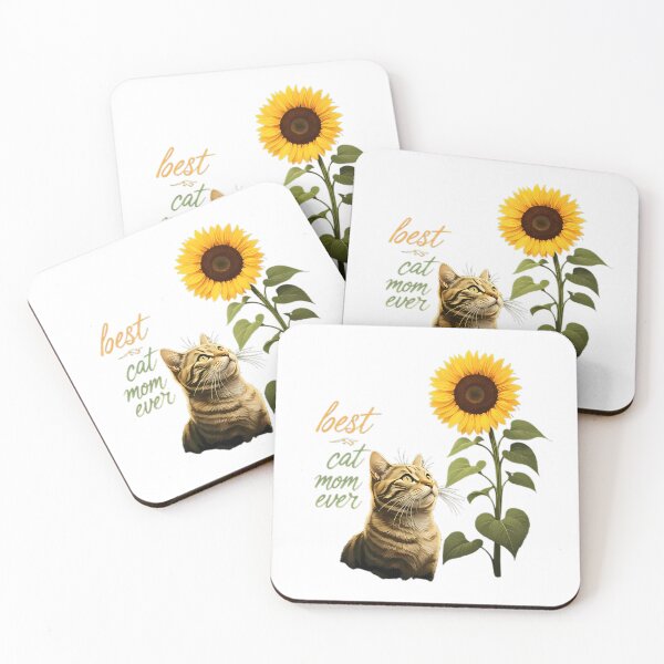 Item preview, Best Cat Mom Ever Sunflower Feline Delight designed and sold by chattsuede.