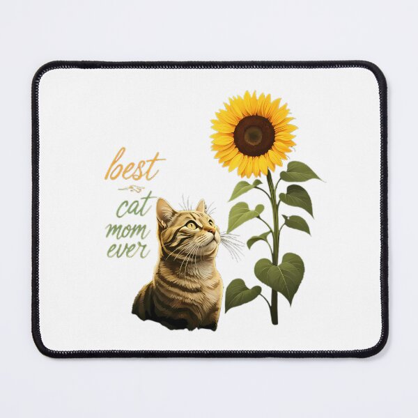 Item preview, Best Cat Mom Ever Sunflower Feline Delight designed and sold by chattsuede.