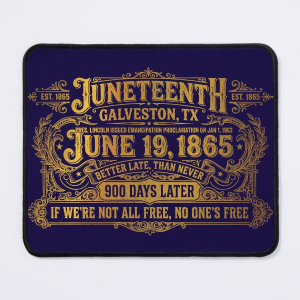 Item preview, Juneteenth 1865 Emancipation Day – Galveston Texas Heritage Badge designed and sold by Wild Pleg Promo.