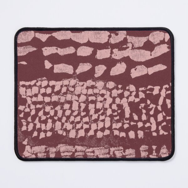 Item preview, Three Grains Textured Monoprint - Wine + Rose designed and sold by Irene Estelle.