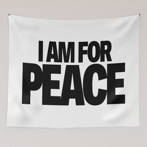Item preview, I Am For Peace – Bold Minimalist Peace Statement Graphic Design designed and sold by artworkathome.