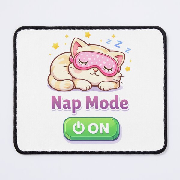Item preview, Nap Mode ON – Cute Sleepy Kawaii Cat | Funny Lazy Mood Aesthetic Gift designed and sold by Kawaii Cosmos Cats.