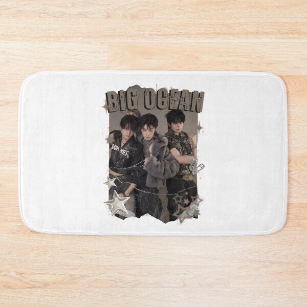 Item preview, Big Ocean Blue Kpop Group Retro Collage Design designed and sold by HELL0WBELLO.