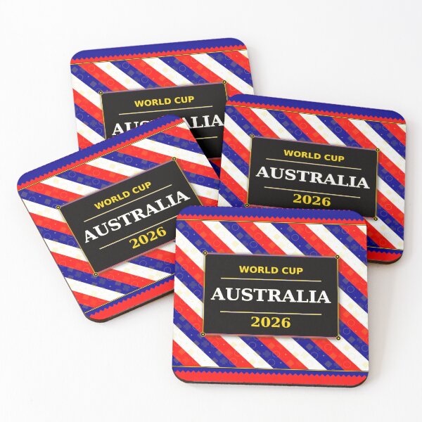 Item preview, Australia Football Fan 2026 Black Flag Colors Pattern designed and sold by BrickByDream.