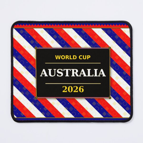 Item preview, Australia Football Fan 2026 Black Flag Colors Pattern designed and sold by BrickByDream.
